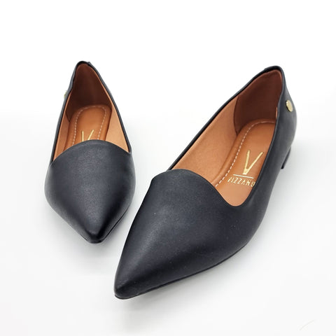 Mocassim Vizzano 1206-261 Bico Fino Preto