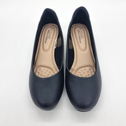 Sapatilha Modare 7014-200 Conforto Anabela Napa Preta