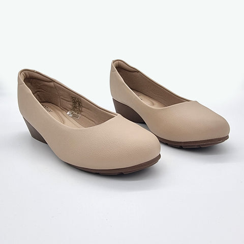 Sapatilha Modare 7014-200 Conforto Anabela Napa Bege