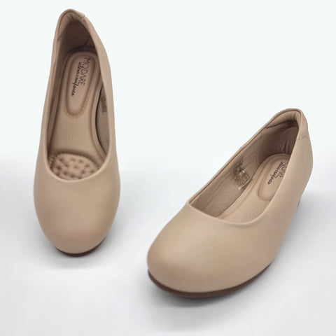 Sapatilha Modare 7014-200 Conforto Anabela Napa Bege