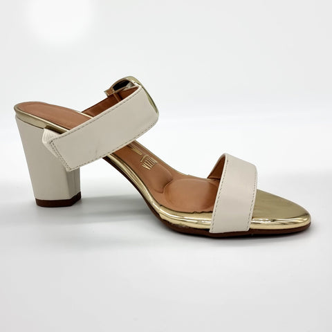 Mule Vizzano 6262-1019 Salto Bloco Sem Cadarço (Slip-on) Branco Off White
