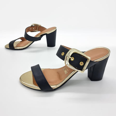 Mule Vizzano 6262-1019 Salto Bloco Sem Cadarço (Slip-on) Preto