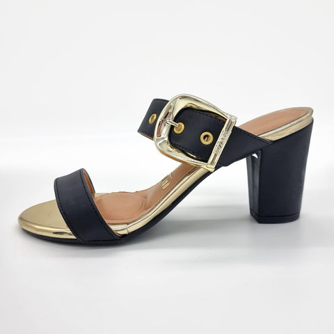Mule Vizzano 6262-1019 Salto Bloco Sem Cadarço (Slip-on) Preto