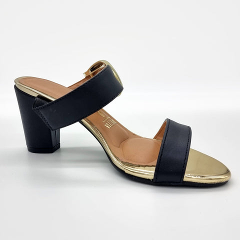 Mule Vizzano 6262-1019 Salto Bloco Sem Cadarço (Slip-on) Preto