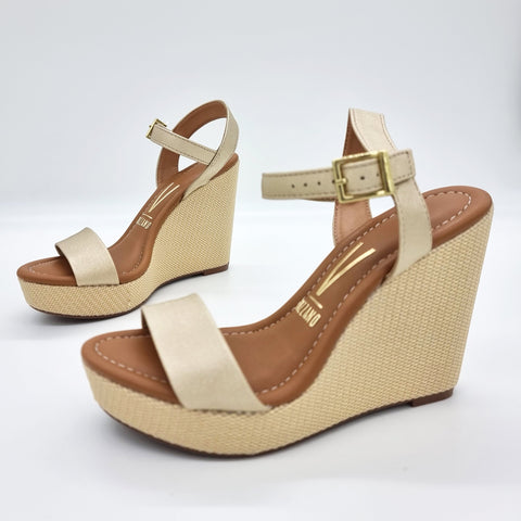 Sandália Anabela Vizzano 6283-2000 Dourada