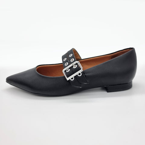 Sapatilha Vizzano 1206-295 Bico Fino Mary Jane com Tachas Preto