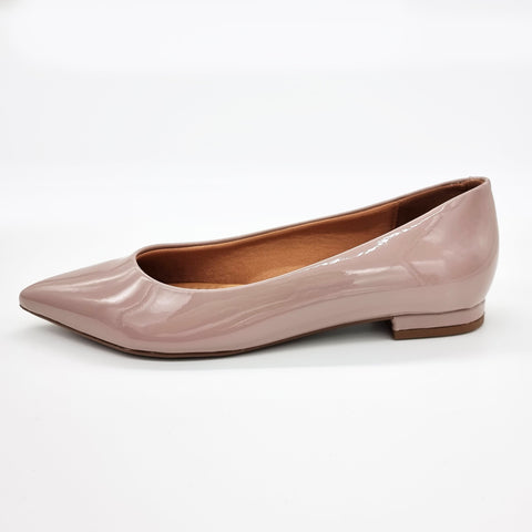 Sapatilha Vizzano 1206-200 Bico Fino Taupe Verniz