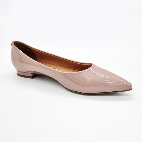 Sapatilha Vizzano 1206-200 Bico Fino Taupe Verniz