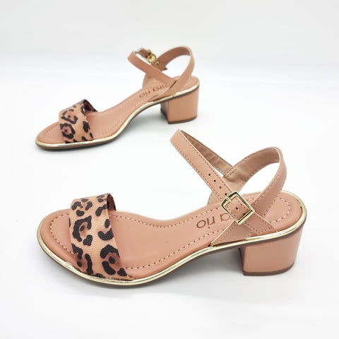 Sandália Salto Bloco Beira Rio 8379-203 Multi Nude