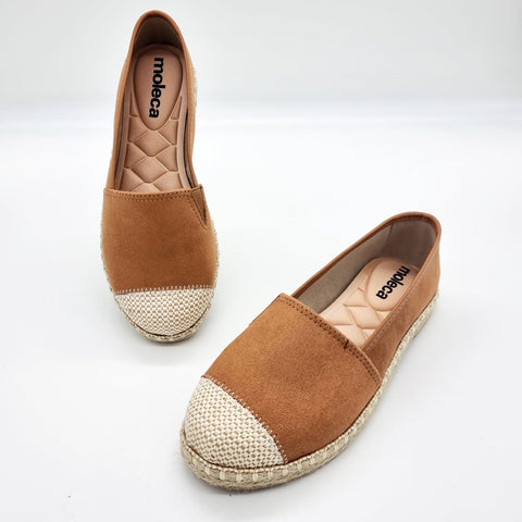 Sapatilha Moleca 5801-101 Espadrille Bico Redondo Camel