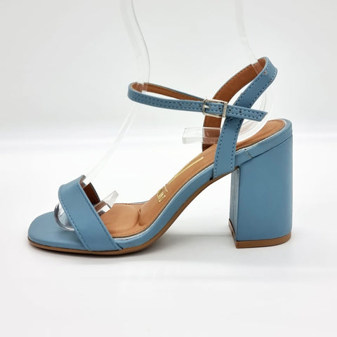 Sandália Vizzano 6409-208 Salto Bloco Turquesa
