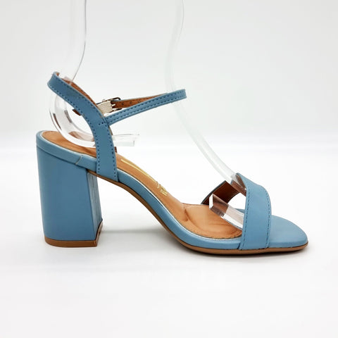Sandália Vizzano 6409-208 Salto Bloco Turquesa