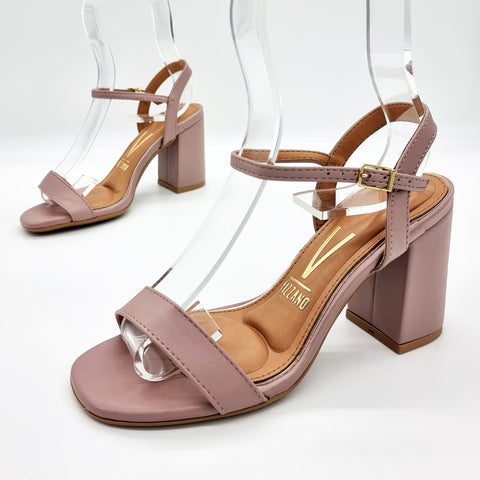 Sandália Vizzano 6409-208 Salto Bloco Taupe