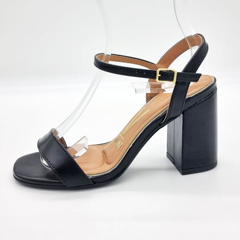Sandália Vizzano 6409-208 Salto Bloco Preta