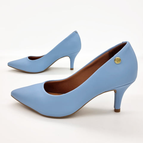 Scarpin Vizzano 1185-702 Bico Fino Azul Celeste