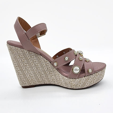 Sandália Anabela Vizzano 6283-2117 com Tachas Taupe