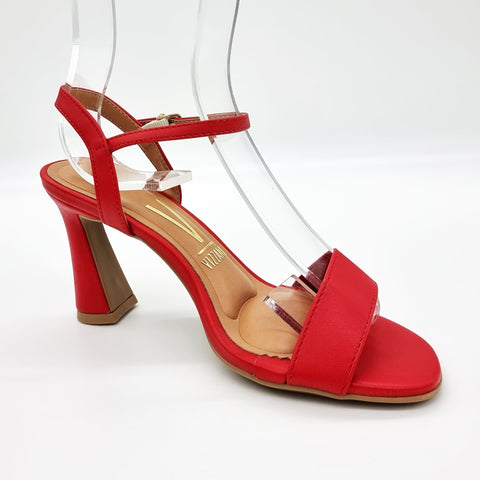 Sandália Vizzano 6517-100 Salto Alto Vermelha