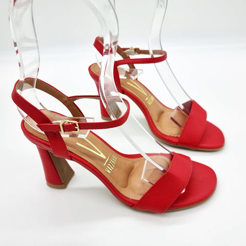 Sandália Vizzano 6517-100 Salto Alto Vermelha
