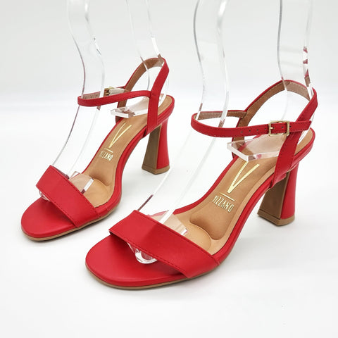 Sandália Vizzano 6517-100 Salto Alto Vermelha