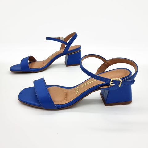Sandália Vizzano 6428-101 Salto Baixo Azul
