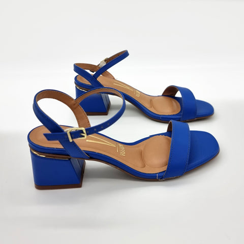 Sandália Vizzano 6428-101 Salto Baixo Azul