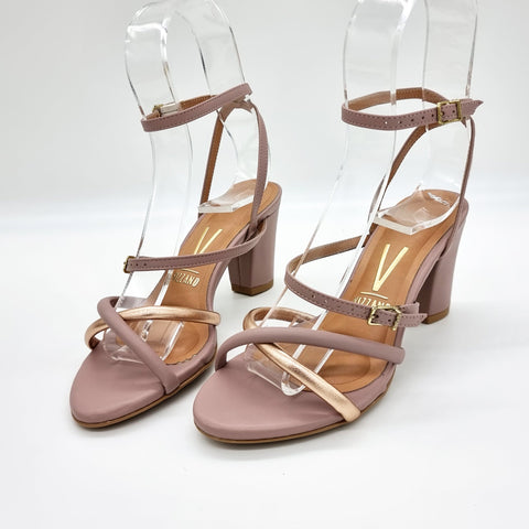 Sandália Vizzano 6262-1021 Salto Bloco Taupe