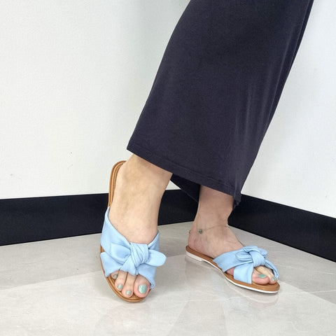 Sandália Moleca 5297-456 Sem Cadarço (Slip-on) Azul Celeste