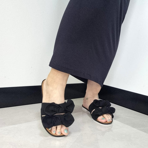 Sandália Moleca 5297-424 Sem Cadarço (Slip-on) Preta