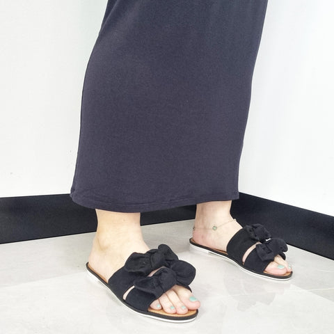 Sandália Moleca 5297-424 Sem Cadarço (Slip-on) Preta