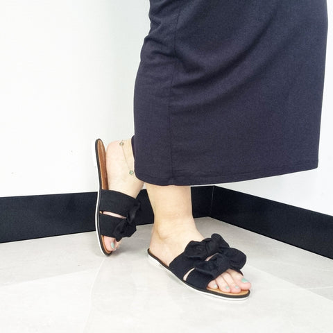 Sandália Moleca 5297-424 Sem Cadarço (Slip-on) Preta