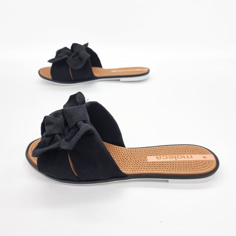 Sandália Moleca 5297-424 Sem Cadarço (Slip-on) Preta