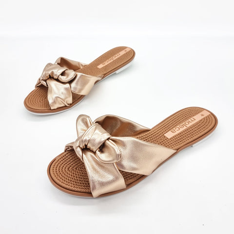 Sandália Moleca 5297-456 Sem Cadarço (Slip-on) Rose Gold