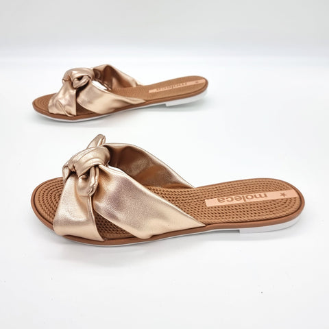 Sandália Moleca 5297-456 Sem Cadarço (Slip-on) Rose Gold