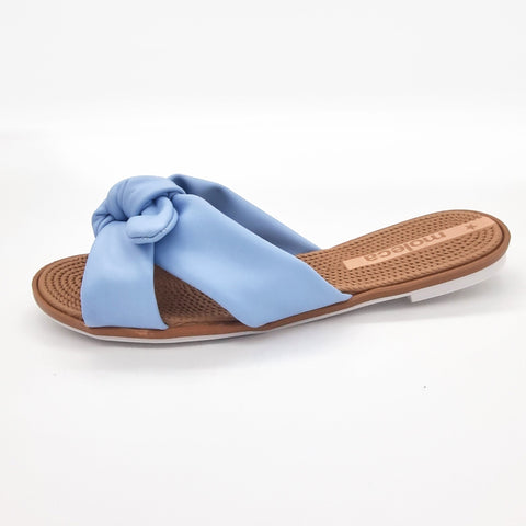 Sandália Moleca 5297-456 Sem Cadarço (Slip-on) Azul Celeste