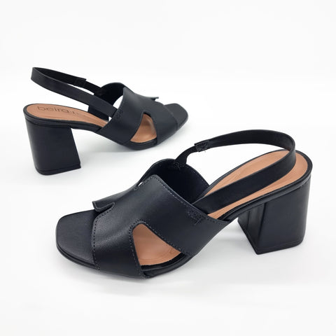 Sandália Salto Bloco Beira Rio 8436-231 Preto