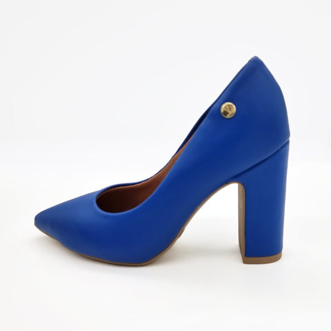 Scarpin Vizzano 1285-400 salto bloco bico fino Azul