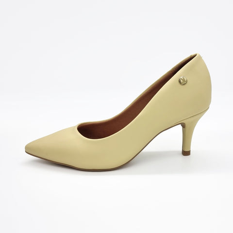 Scarpin Vizzano 1185-702 Bico Fino Amarelo Claro