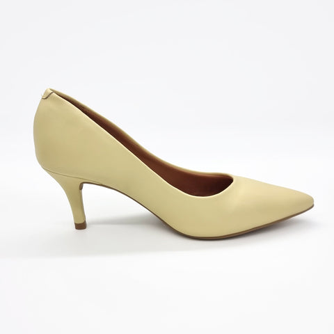 Scarpin Vizzano 1185-702 Bico Fino Amarelo Claro