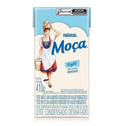 Leite Condensado Desnatado Moça Light - 410g