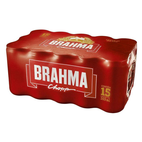 Cerveja Brahma Chopp Pilsen 269ml Lata Pack C/15 - MEUBRASILONLINE