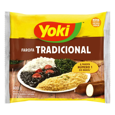 Farofa tradiconal Yoki 200g - MEUBRASILONLINE