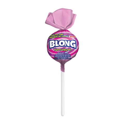 Pirulito c/ Chiclete Blong Gigante Tutti-Frutti 672g Peccin