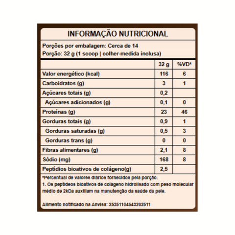 Puravida Collagen Protein 23g Língua De Gato 450g