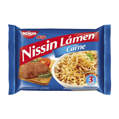 KIT 3 MIOJO NISSIN CARNE 80G