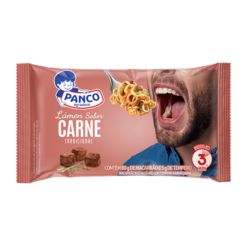 KIT 3 MIOJO PANCO SABOR CARNE 85G