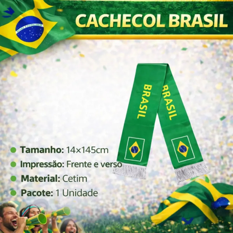 Kit Torcedor Brasil Completo 5 Itens Copa do Mundo 2026