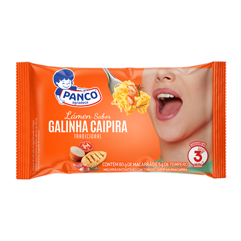 KIT 3 MIOJO PANCO GALINHA CAIPIRA 85G