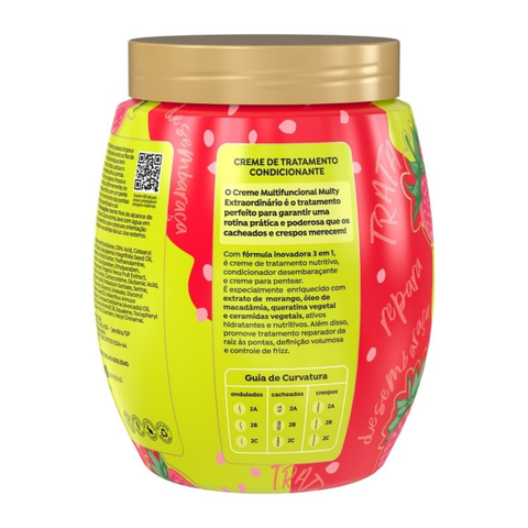 Creme de Tratamento Morango 3em1 Multy Extraordinário 1kg Salon Line
