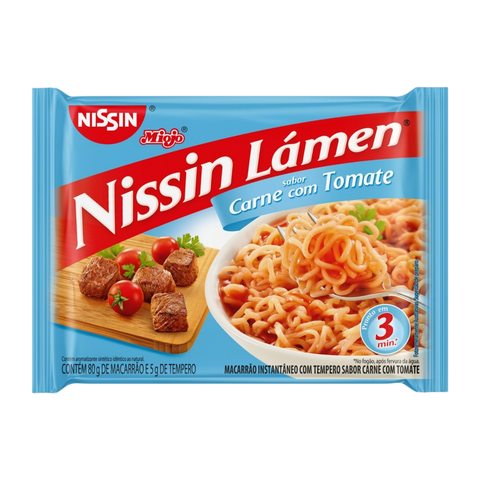 KIT 3 MIOJO NISSIN CARNE TOMATE 85G