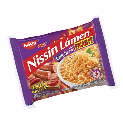 KIT 3 MIOJO NISSIN CALABRESA PICANTE 80G